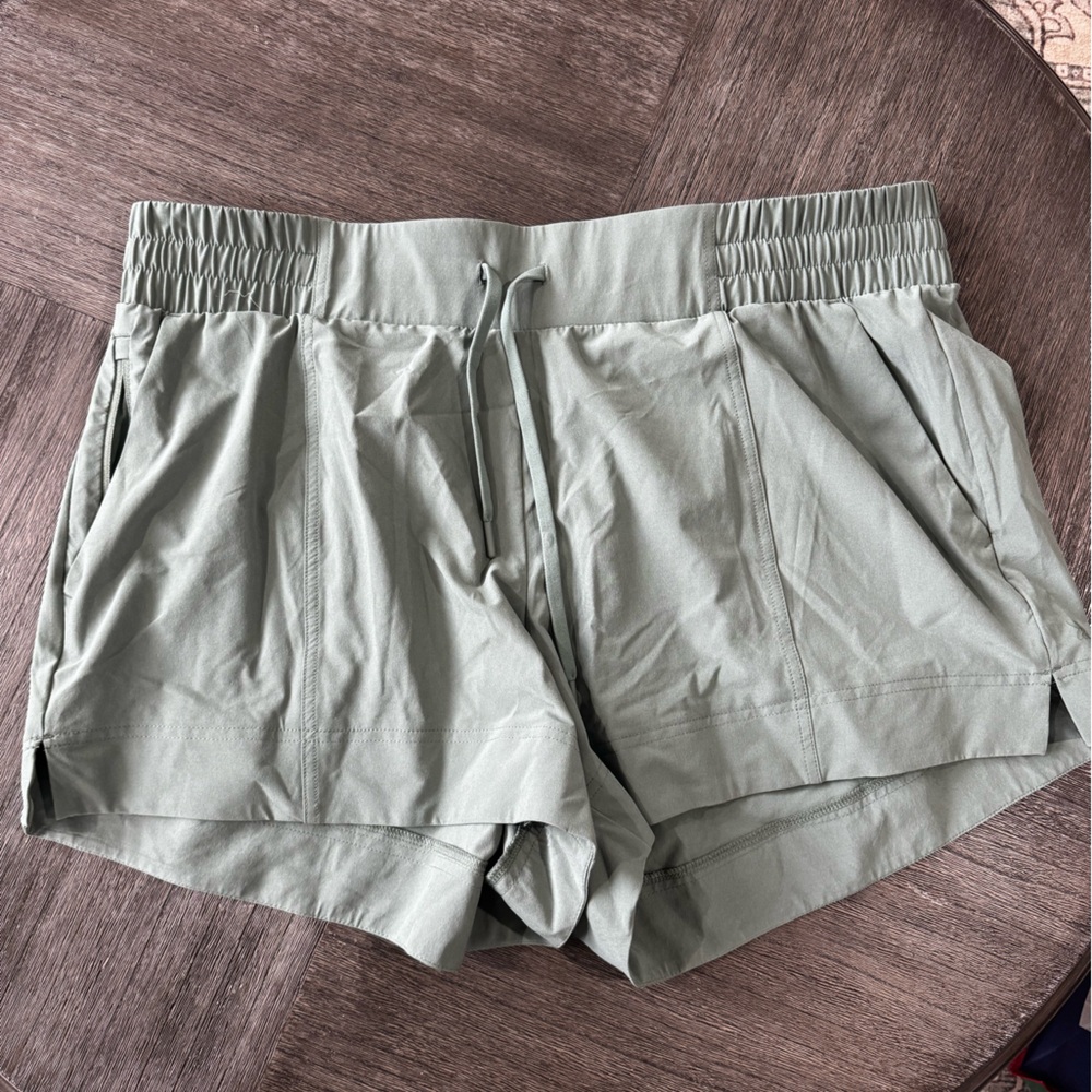 all in motion Sage Green Elastic-Waist Athletic Shorts